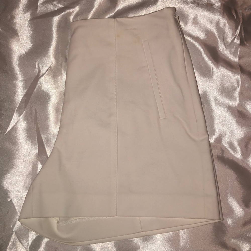 High waisted white shorts